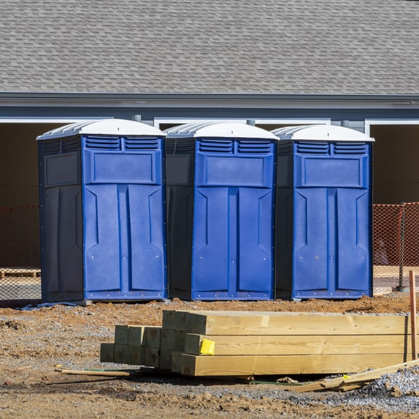 are there different sizes of portable toilets available for rent in Denison